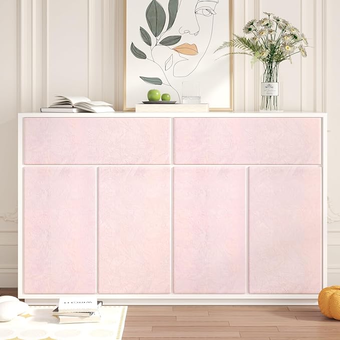 CHIHUT 12''x100'' Light Pink Felt Fabric Velvet Flocking Liner for Jewelry Box Shelf Liners Crafts Self Adhesive Velvet Drawer Liner Roll Thick Soft Velvet Flock Contact Paper for Dressers Cabinets