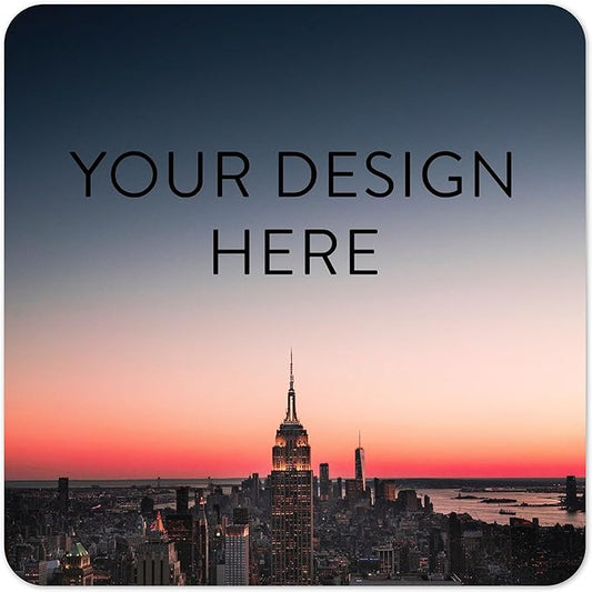 100 Custom Vinyl Stickers - Upload Your own Image, Text, Design, Logo - Personalized Logo Labels for Handmade, Packaging, Bottle, Jars, Candle, Brand Stickers (City, 1.5x1.5 Square)