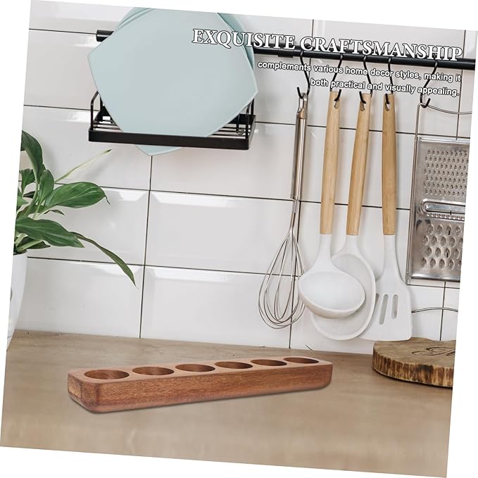 Wooden Egg Holder for Refrigerator Space-saving Egg Tray for Countertop Elegant Design Smooth Finish and Compact Kitchen Organizer