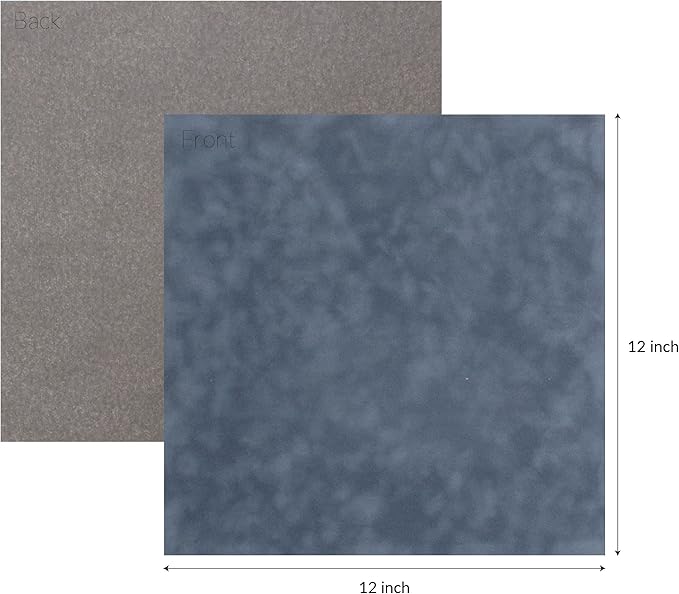 S.E.I Mallard Velvet Paper, Felt Fabric For Drawer and Jewelry Box Liner, 12" x 12" - 12 Sheets