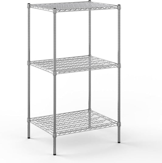24" Deep x 30" Wide x 54" Height Wire Shelving Kit | 3-Tier | NSF Commercial Storage Rack Unit