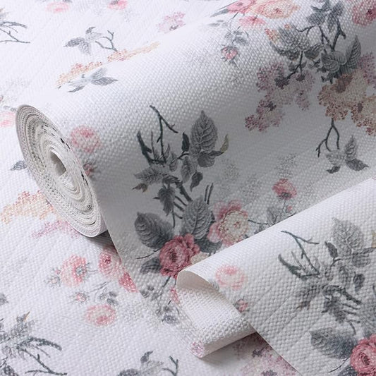 Amiitay Drawer and Shelf Liner for Cabinets, Non-Adhesive and Strong Non-Slip Vintage Floral Shelf Cabinet Drawer Liners for Kitchen,Table,Bookshelves,Waterproof Cupboard Liners,12IN x 10FT