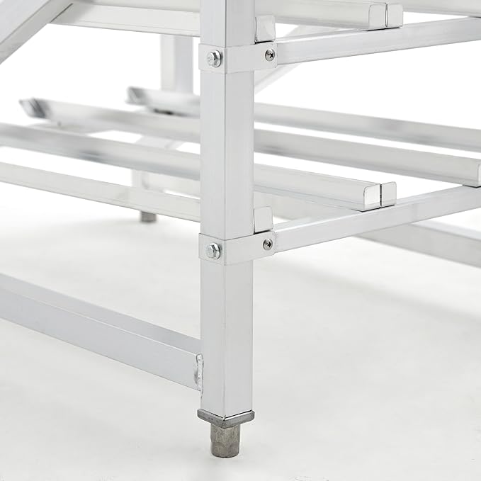 Full Size Stationary Aluminum Commercial Can Rack - Fully Welded (32L-039)
