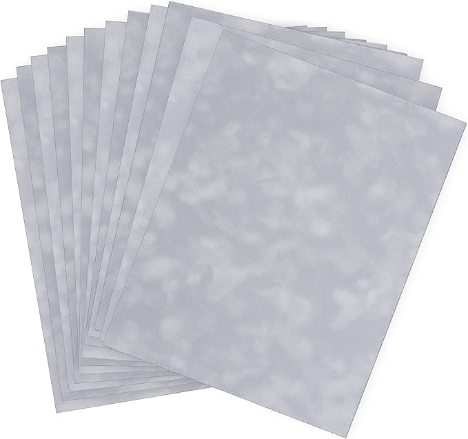 S.E.I Chrome Velvet Paper, Felt Fabric for Drawer and Jewelry Box Liner, 8.5" x 11" - 12 Sheets