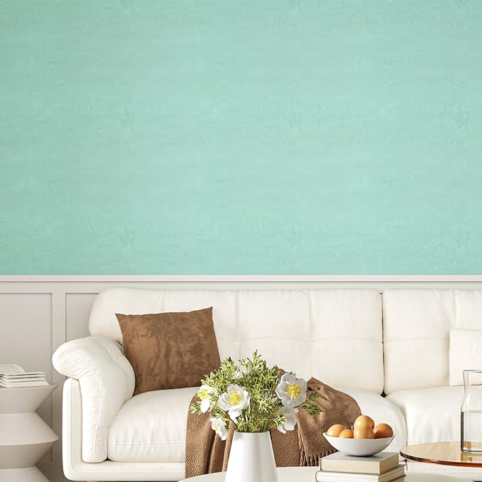 CHIHUT 12”x472” Mint Green Contact Paper Self Adhesive Velvet Fabric for Jewelry Box Lining Drawer Liner Soft Textured Fabric Wallpaper Peel and Stick Velvet Flocking Contact Paper for Dressers