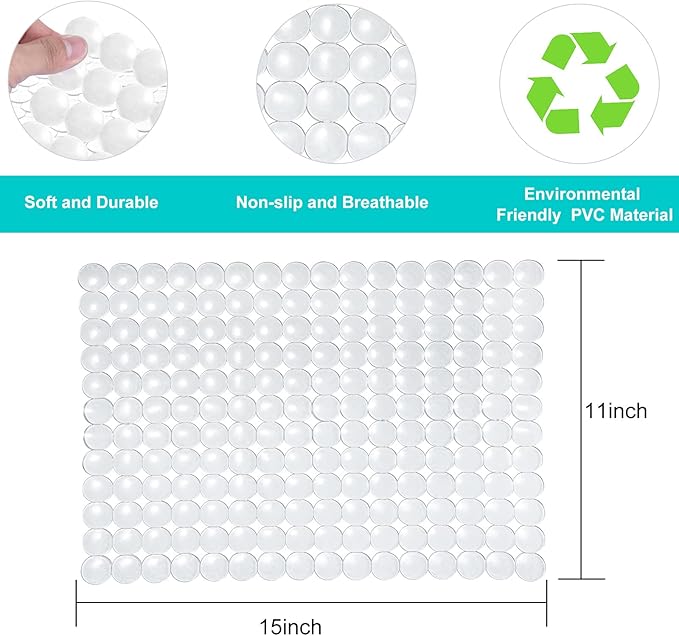 Coopay 2 Pack Kitchen Sink Mat Plastic Protect Mat PVC Eco-Friendly Kitchen Adjustable Stainless Steel/Porcelain Dish Drying Pad Protector for Bottom of Sink, 15 x 11 Inches (Clear)