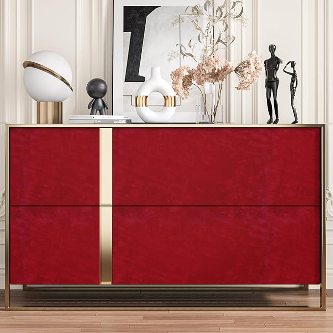 CHIHUT 12''x100'' Red Self Adhesive Velvet Flocking Liner for Jewelry Drawer Soft Removable Velvet Felt Fabric Wallpaper Peel and Stick Thick Velvet Drawer Liner Sticker for DIY Crafts Dresser