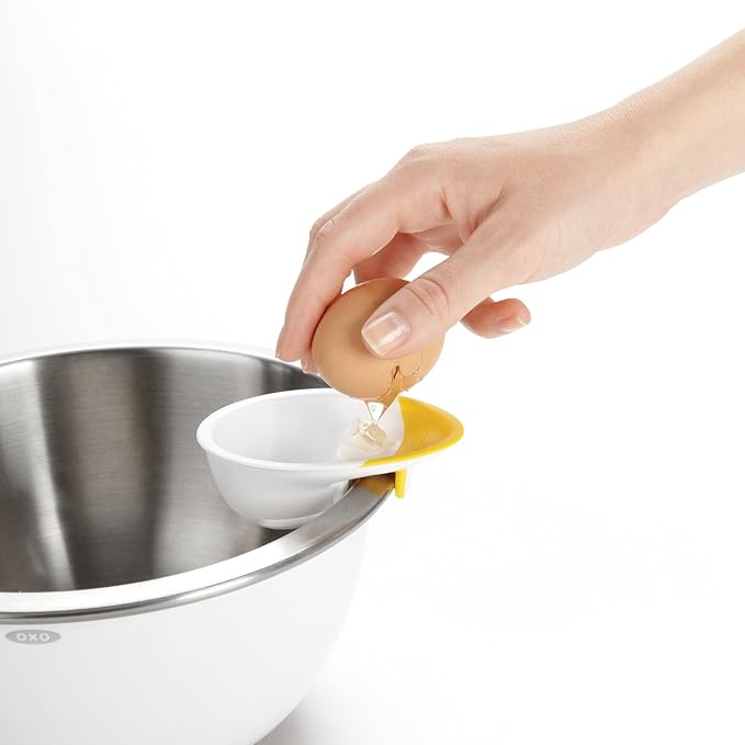 OXO Good Grips 3-in-1 Egg Separator, White/Yellow (Pack of 2)