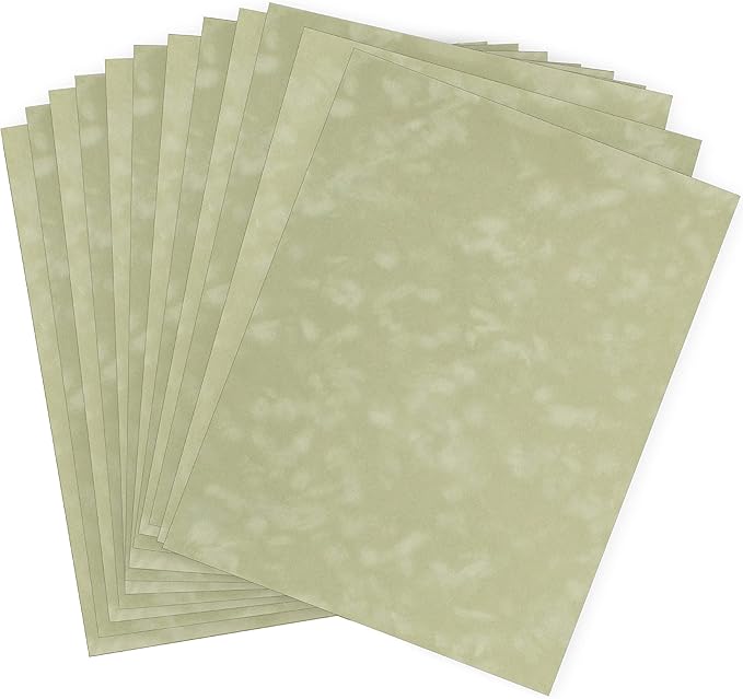 S.E.I Asparagus Velvet Paper, Felt Fabric For Drawer and Jewelry Box Liner, 8.5" x 11" - 12 Sheets