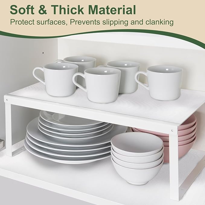 Shelf and Drawer Liners for Kitchen Cabinets Non-Adhesive Cabinet Liner Non-Slip, Waterproof Shelf Paper Thickened Mats, Protection for Shelves, Cupboard, Pantry, Bathroom Drawers, Dresser 18In x 30FT