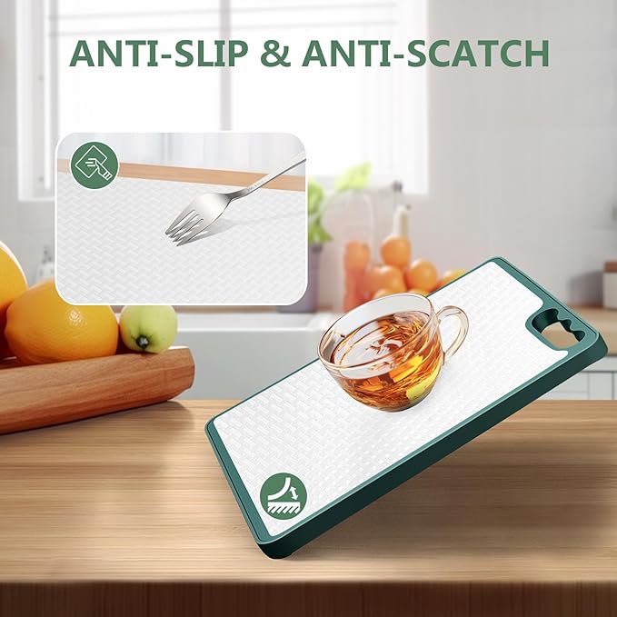Origuuds Shelf Liners, Non-Adhesive Drawer Liner, Waterproof & Oil-Proof Kitchen Cabinet Cupboard Liner Plastic EVA Material BPA Free Fridge Liner Mats Paper Protector for Shelves (White/24in x 240in)