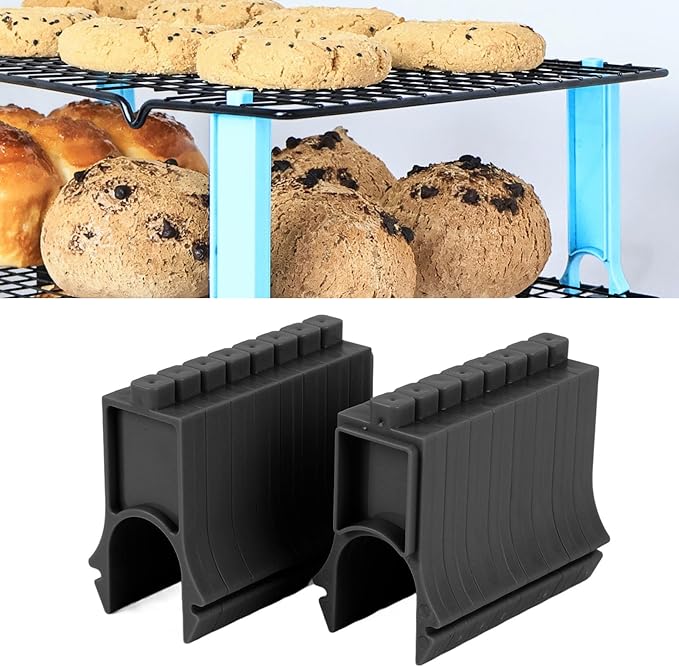 Baking Tray, Sturdy Reusable Plastic Space Saving for Multiple Trays Easy Storage and Cooling, Cooling Rack with Baking Sheet Dividers for Vertical (Short Version)