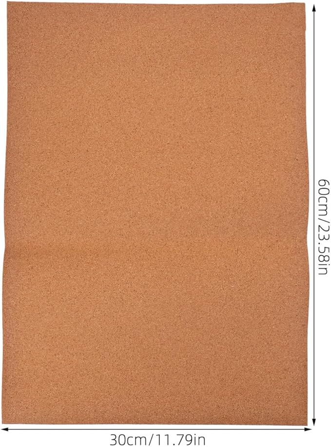 TOPPERFUN Cork Liner for Drawers Cabinets 2 Sheets Non-Slip Moisture-Resistant High-Density Cork Easy to Cut Install Ideal for Shelves and Cabinets