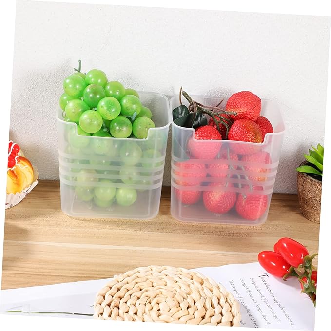 10pcs Storage Box Versatile Refrigerator Organizer for Condiments Fruits and Vegetables Space-saving Design for Kitchen and Pantry Use