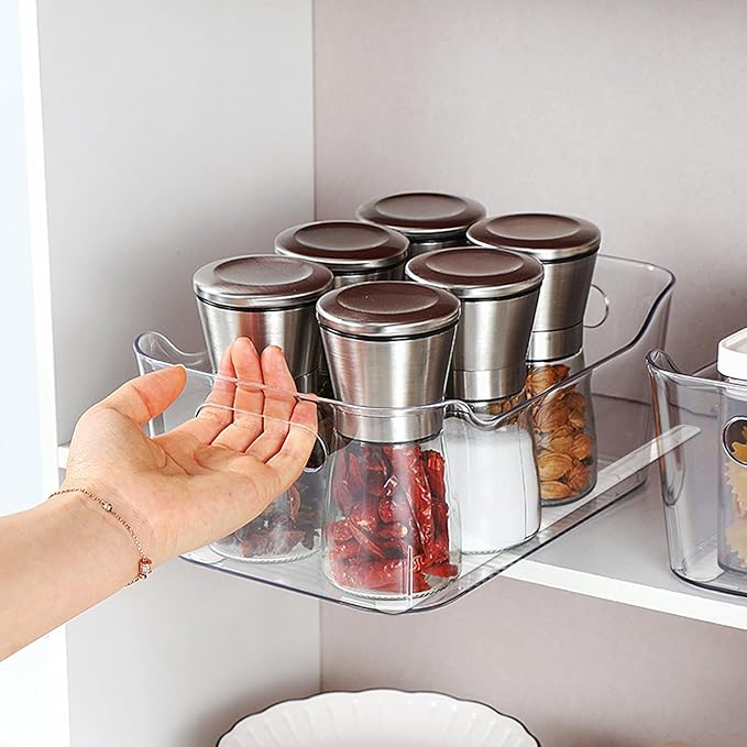 6 Pcs Adhesive Sliders for Cabinets Pull Out Drawer Organizer Accessories Pull Out Rail for Baskets,Bins,Cabinet,Shelves Basket Office Glide Cabinet Tracks Runner DIY Drawer Organizers Slides