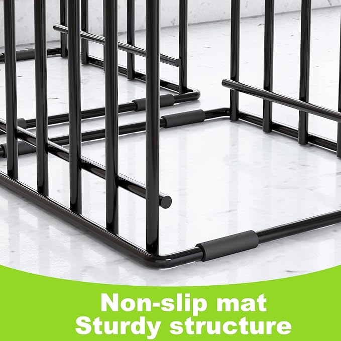 5-slot baking storage scratch-resistant cookie tray organizer with anti-slip frame for kitchen cabinet - portable and dust-resistant