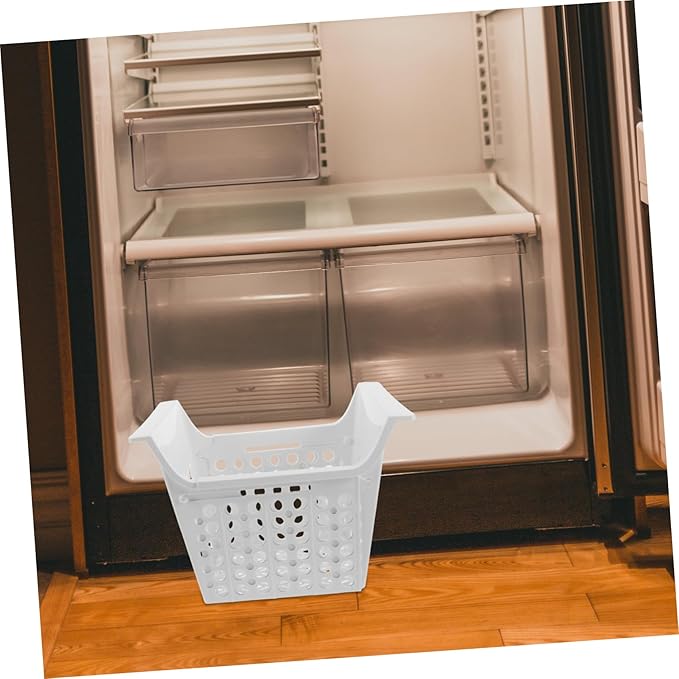 PRETYZOOM Expandable Freezer Organizer Basket Hanging Bin for Chest Freezer with Drainage Versatile Fridge Storage Maximize Vertical Space