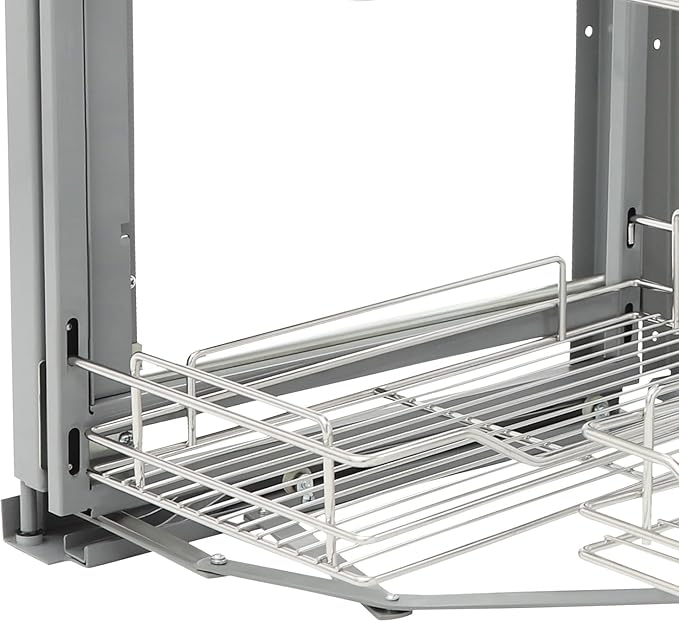Blind Corner Cabinet Pull Out Organizer, Magic Corner Cabinet Pull Out Shelves, Slide Out Storage Organizer, Kitchen Cabinet Organizer, Left & Right Open Compatible