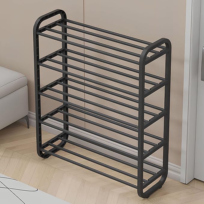 Expandable Shoe Rack Narrow Vertical Organizer Cabinet Sturdy Free Standing Shoe Rack Storage Shelf for Closet, Entryways, Hallways & Living Rooms 5 Tier - 29.5" W Hold 20 Pairs