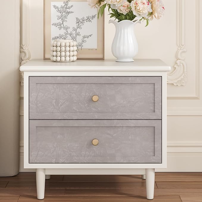 CHIHUT Self Adhesive Light Grey Velvet Felt Drawer Liner 12”x472” Thick Removable Velvet Flocking Contact Paper Peel and Stick Fabric Wallpaper for Bedroom Dresser Cabinets Jewelry Box Shelf Liner