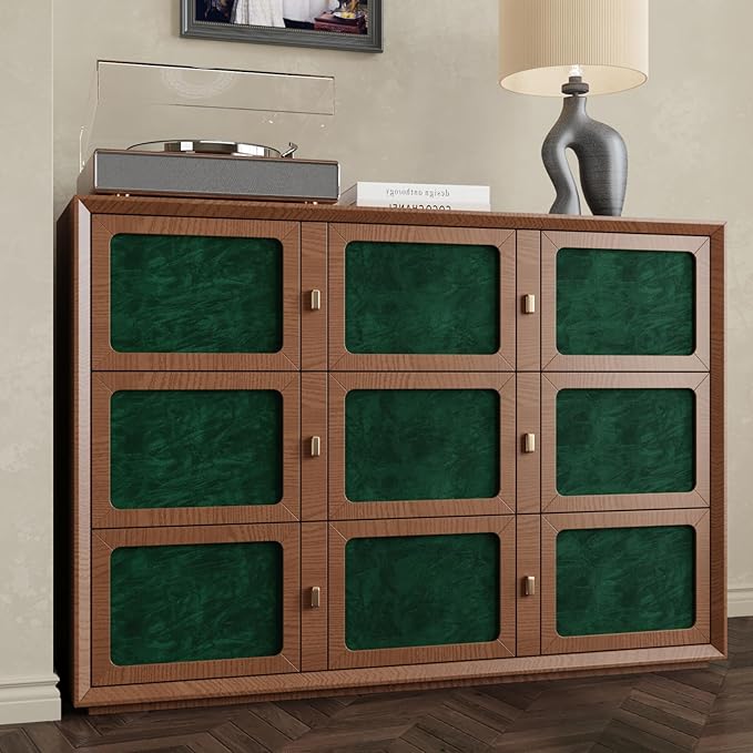 CRE8TIVE Green Felt Drawer Liner for Jewelry Box Self Adhesive Crinkle Crushed Velvet Contact Paper Flocking Liner for Drawers 12"x80" Luxury Fabric Green Wallpaper for Girls Room Displays DIY Crafts