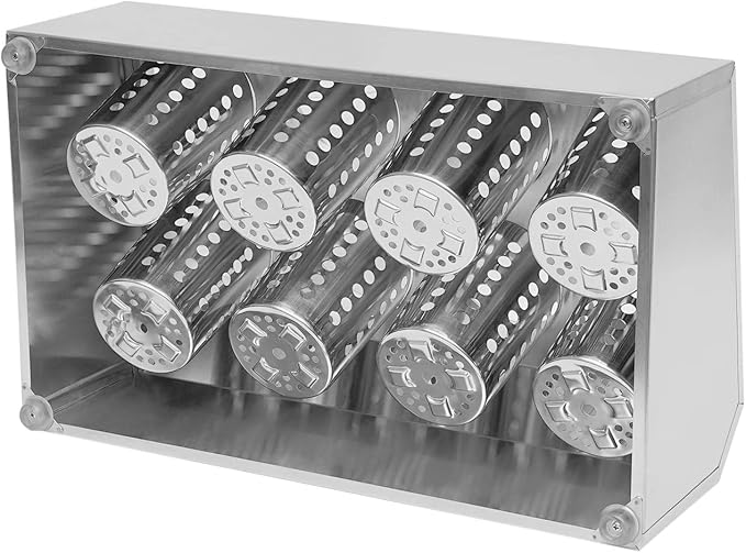 8-Hole Stainless Steel Utensil Holder, Silverware Flatware Cylinder Holder, Detachable Countertop Silverware Organizer, Flatware Caddy for Utensil Fork Spoon For Kitchen Restaurant
