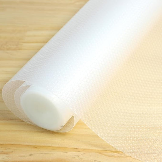 Cabinet Shelf Liner Non Adhesive 11 Inch Wide X 20 Ft Drawer Liners Non Slip Waterproof Clear Refrigerator Closet Pantry Shelf Liner Bathroom Cupboard Drawer Mat