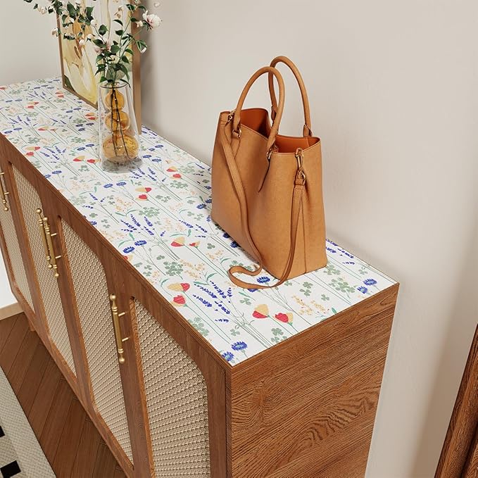 Drawer and Shelf Liner for Kitchen Cabinets Non Adhesive Cabinet Liner Strong Grip Waterproof Kitchen Drawer Liner for Shelves,Refrigerator,Dresser,Cupboard Liners,Easy to Clean 12In x 20Ft