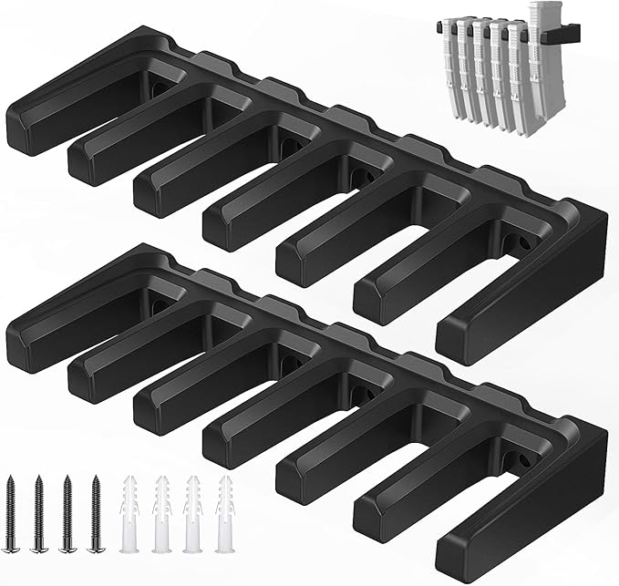 PMAG Rack Wall Mount,Mag Holder|AR Magazine Hodler|Wall Mount Display Mag Storage,Home Magazine Storage Rack,Mag Rack for Gun Safe,Locker,Cabinet,Wall