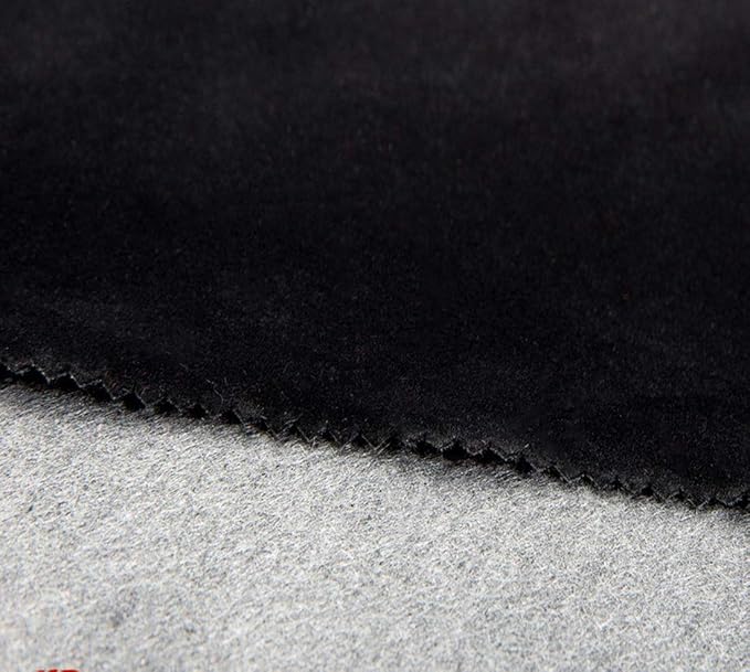 Self Adhesive Velvet Flocking Liner for Jewelry Drawer Art Crafts DIY Project Velvet Fabric Peel and Stick Drawer Velvet Liner 17.7" x 78.7" Black