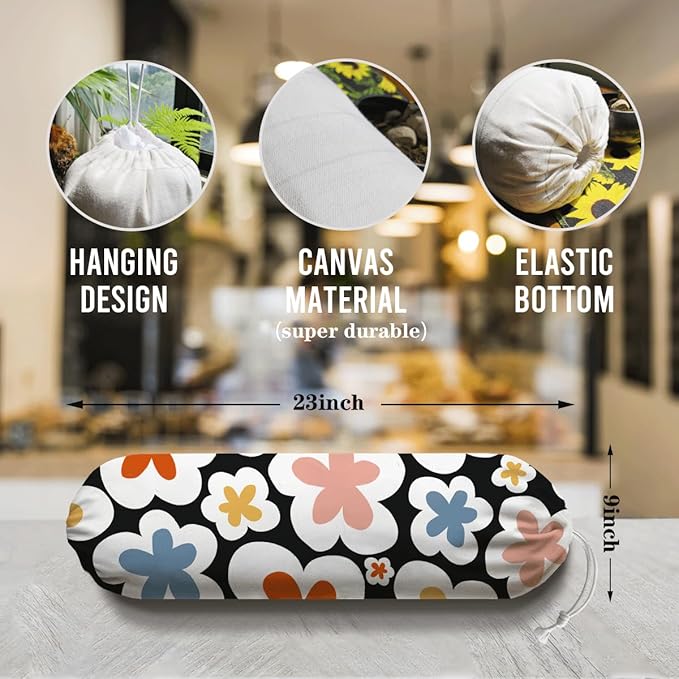 Cute Aesthetic Plastic Bags Holder, Garbage Shopping Trash Bags Carrier Organizer, Trash Bag Storage Dispenser, Sweet Home Decor for Kitchen Pantry, Gifts for Women Family Friends Grandma Mom