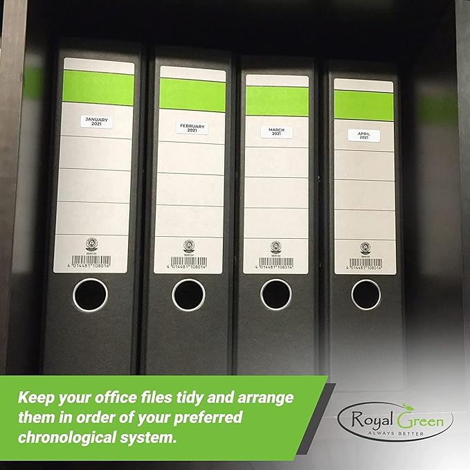 White Rectangular Labels + Bonus Color Stickers - White Color-Coding Labels with Laser Printer Template Included 1630 Pack - 5 Cases
