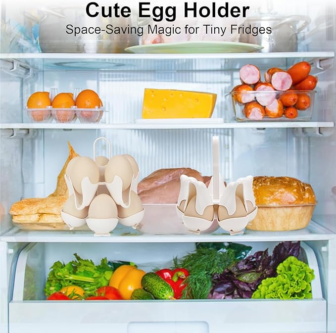 Asltw Dolphin Boiled Egg Holder – 3-in-1 Cooker, Server & Fridge Tray for Soft/Hard Eggs, BPA-Free, Cute Kitchen Gift for Kids & Families (White)