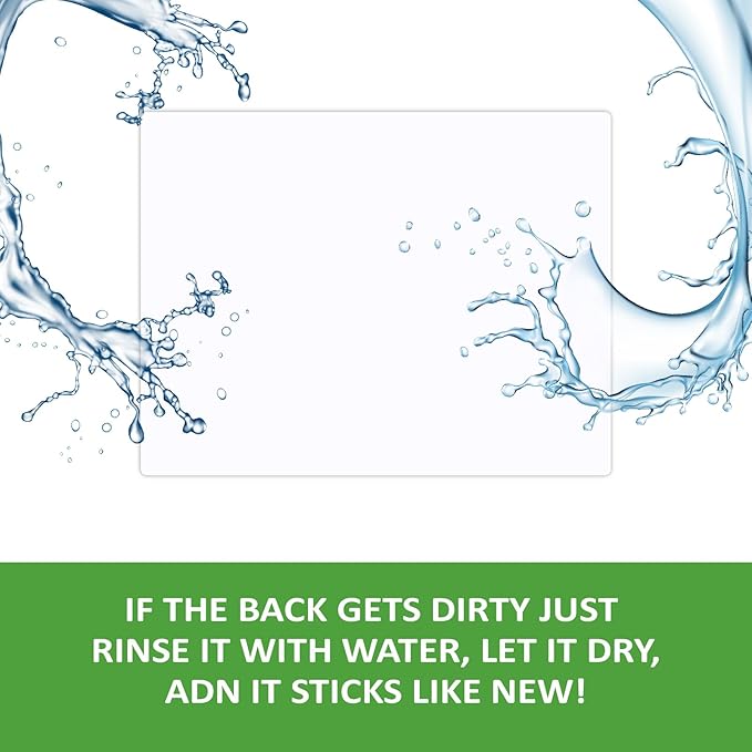 SVNOOC Multi-Use White Board Dry Erase Board Stickers for Wall Refrigerator Door Home Office Classroom, Reusable Lapboards, 8.5x11 inches, 3 Pack
