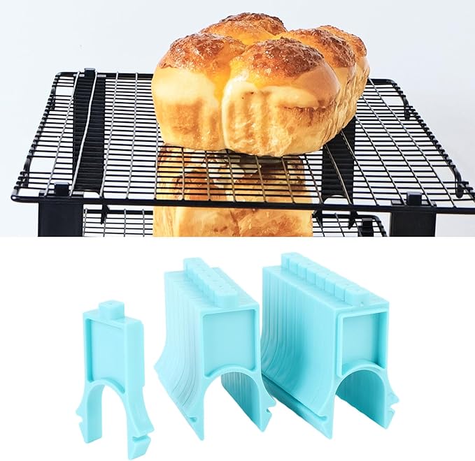 Baking Tray, Sturdy Reusable Plastic Space Saving for Multiple Trays Easy Storage and Cooling, Cooling Rack with Baking Sheet Dividers for Vertical (Short Version)