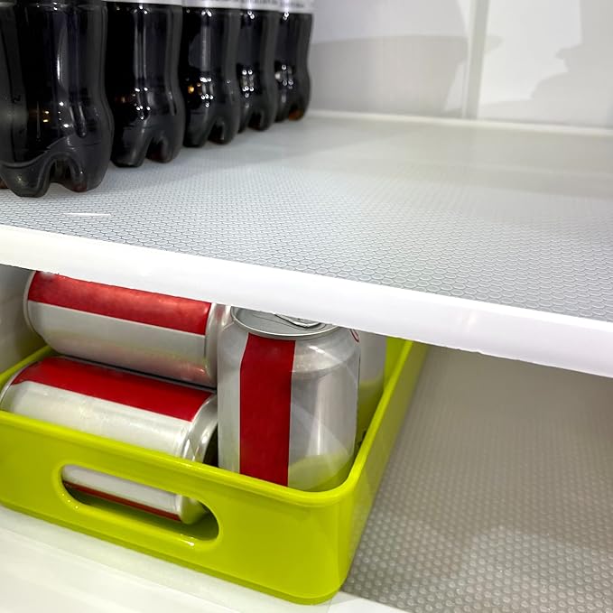 Cabinet Liners Non Slip Waterproof Clear Kitchen Drawer Shelf Liner 12 Inch X 20 FT Non Adhesive Mat for Fridge, Dresser, Wire Shelf, Toolbox, Cupboard, Pantry, Storage and Desk