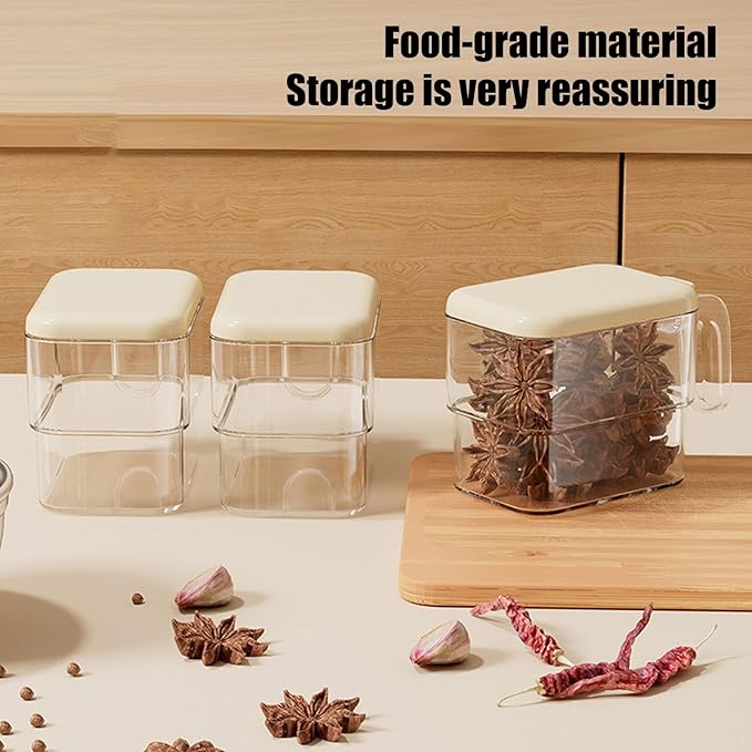 Adhesive Plastic Spice Rack Organizer for Wall, Cute Spice Shelf Organization for Kitchen, Funny Cartoon Wall Mount Seasoning Rack