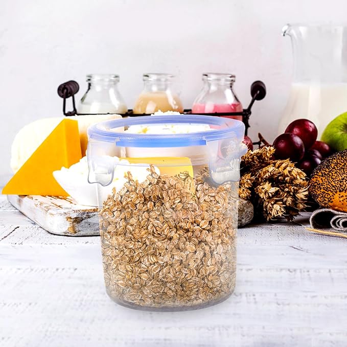 VANZACK 4pcs 500ml Food Grade Pp Airtight Storage Containers with Lids, Fresh Keeping Jars for Coffee Beans, Cereal, Snacks, Kitchen Pantry Organization