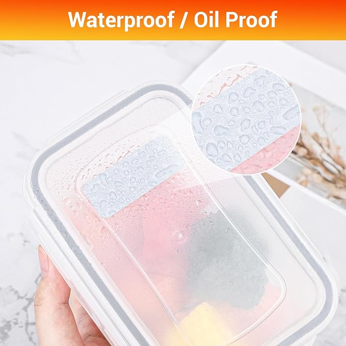 Segarty Labels for Food Containers, 240 Pcs Colorful Blank Label Stickers with 1 Black Pen to Wrtie On, Reusable Removable Pantry Stickers for Glass Spice Jars, Bottles, Mason, Kitchen Organizing