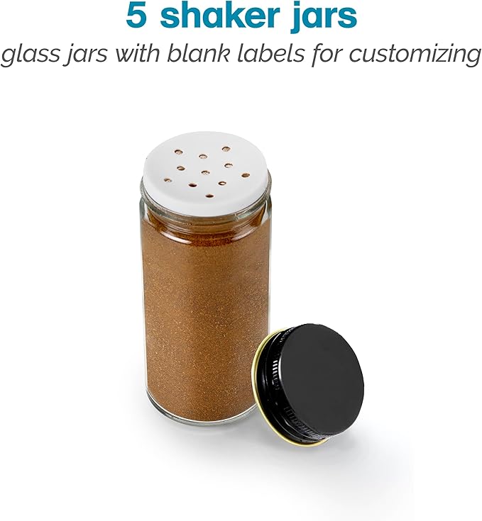 Polder Countertop Storage Bin with Shelf and Jars