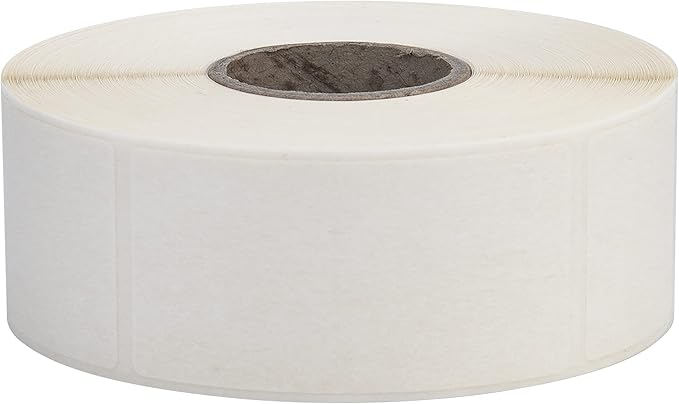 L LIKED Blank White 1 x 2 Inch Dissolvable Labels for Food Rotation Prep roll of 500 (9 Rolls)