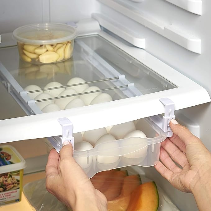 The Lakeside Collection Adjustable Fridge Drawer or Egg Tray
