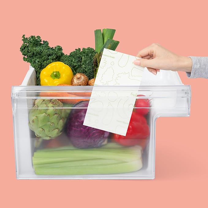 FRESHPAPER Pick-A-Size, Extra-Large, Perforated, 32-Use, Reusable Food Saver Sheets For Produce