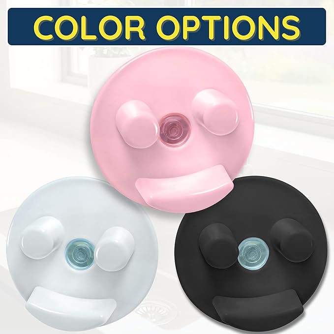 BeraTek Smiley Face Sponge Holder for Kitchen Sink - Stop Soggy Sponges, In Sink Sponge Holder with Suction Cup - Sponge Caddy Fits Most Happy Face Sponges - Pink, 1 Pack