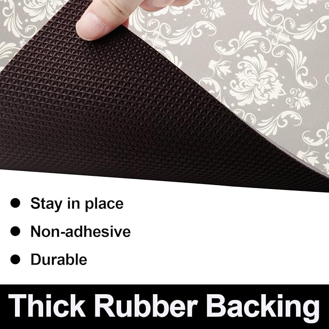AiBOB Waterproof Under Sink Mat, Absorbent Quick Dry Sink Liners Protect Cabinets, Durable Shelf Liners, Slip Resistant and Non-Adhesive, 24X68, Light Grey