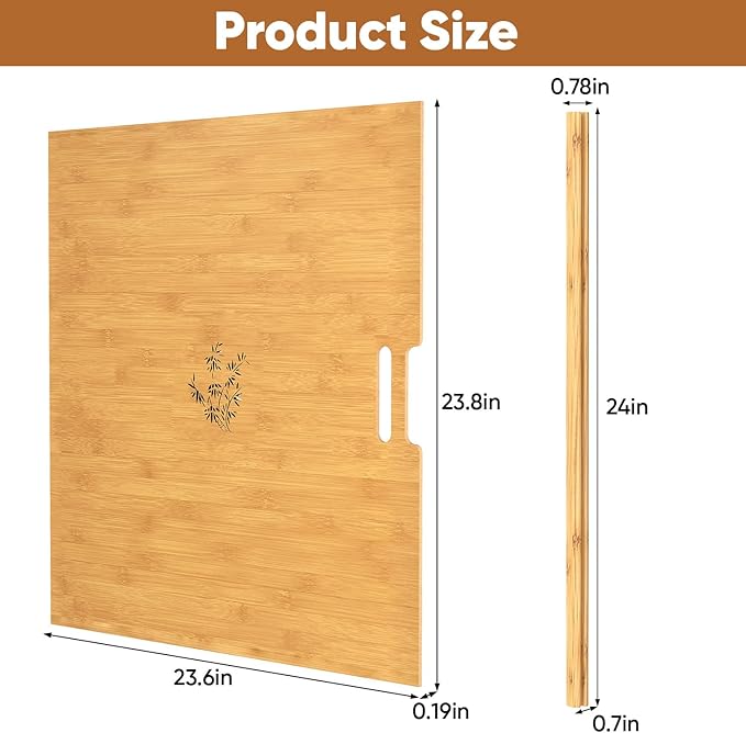 6 Set Wooden Tray Dividers for Cabinets, Kitchen Cookie Baking Sheet Organizer for Cabinet with 12 Slideways & 36 Screws, DIY Cabinet Dividers for Kitchen, Pantry, Closet, Easy to Install