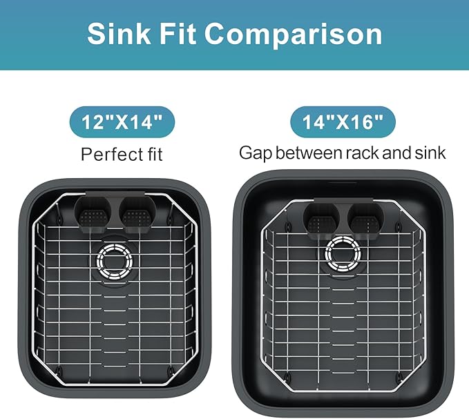 GSlife Small in Sink Dish Drying Rack - Stainless Steel Compact Dish Drainer for RV Kitchen Apartment Sink, Rust Resistant Inside Sink Rack, 1–2 Person Households, 11.6" W x 13.4" L, Silver