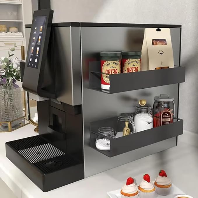 Punch-Free Magnetic Storage Rack Organize, Space-Saving Kitchen Organizer, Magnetic Spice Rack For Refrigerator, Kitchen Organizer And Storage Shelf (a)