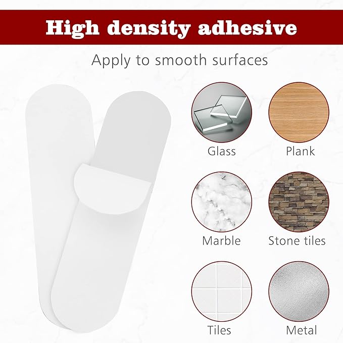Self Adhesive Strips, Replacement Adhesive Strips Compatible with Self Adhesive Paper Towel Holder, Paper Towel Holder Under Cabinet, 5.7 x 1.6 Inch (2 Pack)