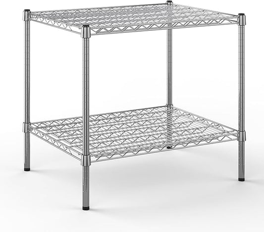 24" Deep x 30" Wide x 27" Height Wire Shelving Kit | 2-Tier | NSF Commercial Storage Rack Unit